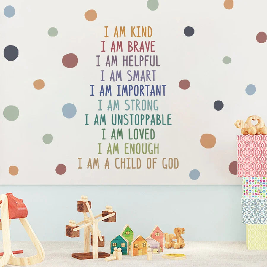 Kids Inspirational Wall Sticker - Motivational Art for Classroom, Playroom, Bedroom Decor (Online Order Only)