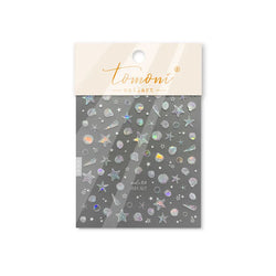 Summer Beach Ocean Shell Starfish Clams Conch Stars Sea Bubble Seasnail Soft Relief Decoration Nail Art Stickers Manicure Decals (ONLINE ORDER ONLY)