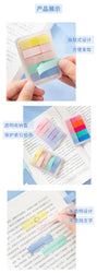 PET Transparent Index Sticky Note Sticker Student Label Sticky Note Sticker Notepad Bookmark School supplies Kawaii stationery (ONLINE ORDER ONLY)