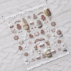 5D Pink Strawberry Cherry Nail Art Stickers Kawaii Fruit Decals DIY (ONLINE ORDER ONLY)