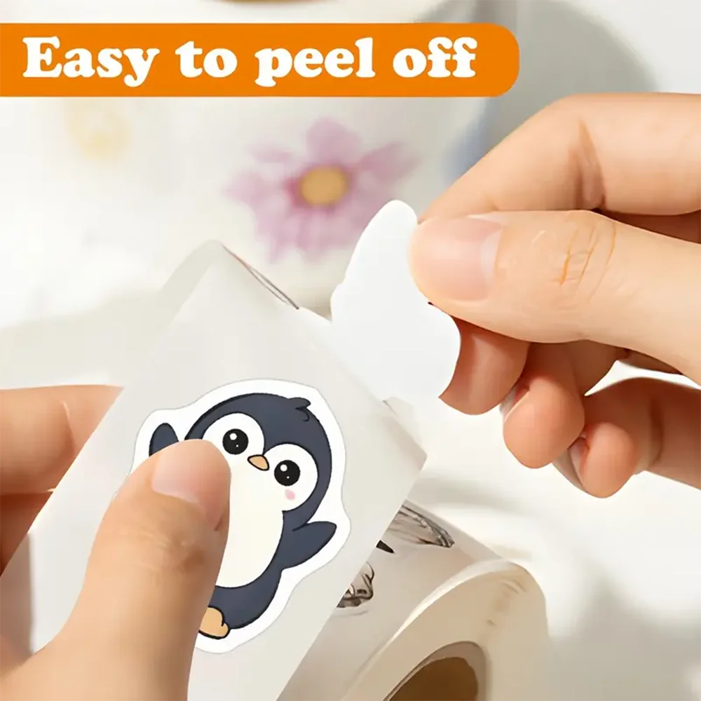 100-500pcs Penguin Animal Stickers Cartoon Removable Notebook Graffiti Sticker Decoration DIY Gift Baking Package Envelope Lable (ONLINE ORDER ONLY)