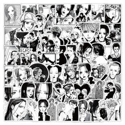 10/30/60PCS NANA Cartoon Stickers Black White Style Sticker Anime Graffiti Decals Luggage Laptop Phone Guitar Car Bike Kids Toys (ONLINE ORDER ONLY)