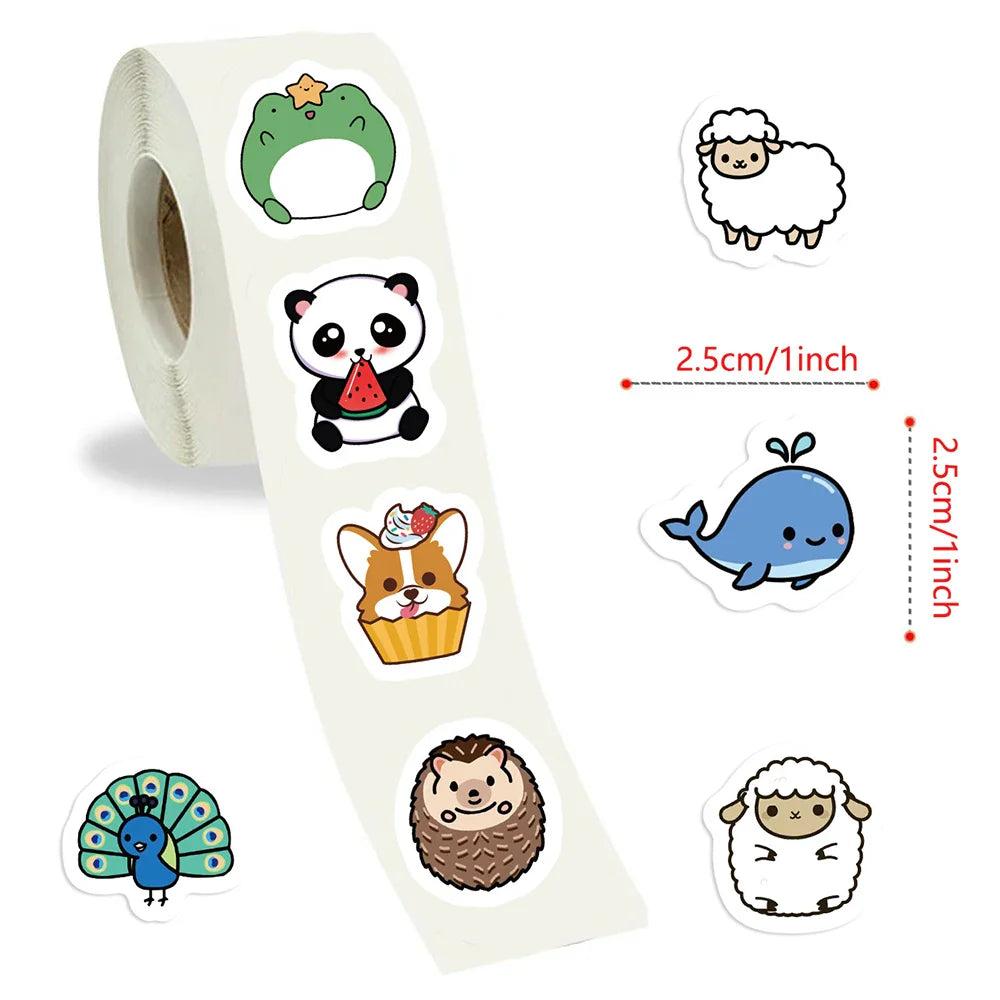 100-500pcs Cute Reward Stickers Animals Sticker For Kids Motivational Star Decals For School Teacher Student Stationery (ONLINE ORDER ONLY)