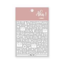 Japanese Style Little Daisy 3D Nail Stickers Summer White Florals Petals Flowers Back Glue Decals Cute Five Petals Manicure Tips (ONLINE ORDER ONLY)