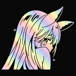 Japanese Anime Car Sticker Window Decoration Beautiful Girl Stickers Laptop Computer Auto Parts Vinyl Decal (ONLINE ORDER ONLY)