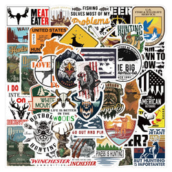 Hunting Bow Arrow Deer Head Sticker Pack - Outdoor, Motorcycle, Luggage, Skateboard, Graffiti (ONLINE ORDER ONLY)