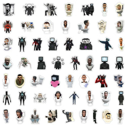 10/30/50/100PCS Skibidi Toilet Stickers Funny Game Sticker Speakerman Bosses DIY Laptop Guitar Car Bike Skateboard Decals Toy (ONLINE ORDER ONLY)