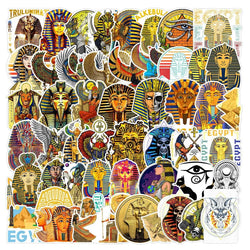Ancient Egypt Pyramid Stickers for Scrapbook, Suitcase, Water Bottle, Phone, Laptop, Guitar, Car, Skateboard - 10/25/50pcs (ONLINE ORDER ONLY)