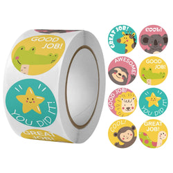 100-500PCS Cute Reward Stickers for School Encouragement 1inch Paper Decoration Teacher Student Family Scrapbooking Stickers (ONLINE ORDER ONLY)