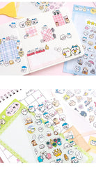 1Pc New Cute Cartoon Sticker Kids Toy DIY Material Decoration Stationery Stickers Idol Card Deco Scrapbook (ONLINE ORDER ONLY)