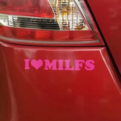 Love Milfs Car Sticker Windshield Banner Night Run JDM Sport Competition Style Waterproof Sunscreen Decorative Vinyl Decals (ONLINE ORDER ONLY)