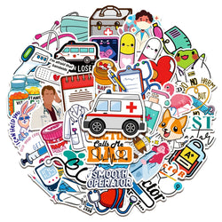 50/100PCS Pharmacist Horror Gothic Graffiti Mobile Phone Notebook Luggage Car Decoration Waterproof Sticker Toy Wholesale (Online Order Only)