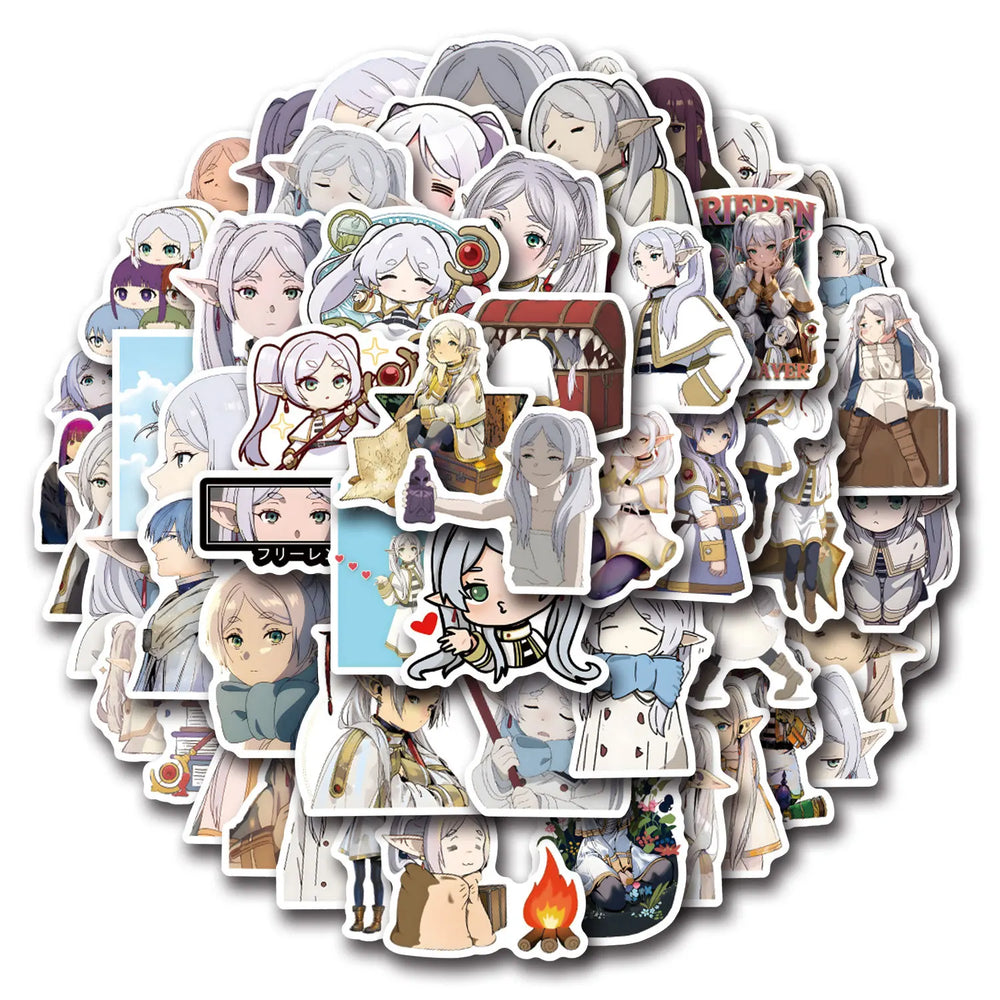 10/30/55PCS Cartoon Anime Frieren: Beyond Journey's End Sticker The Buried Florian Graffiti Decorative Water Glass Decal Toy (ONLINE ORDER ONLY)