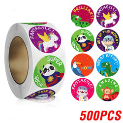 100-500pcs Cute Cartoon Animals Reward Stickers for Kids School Teacher Supplies Kids Classic Toy Gift Sealing Decor Stationery (ONLINE ORDER ONLY)