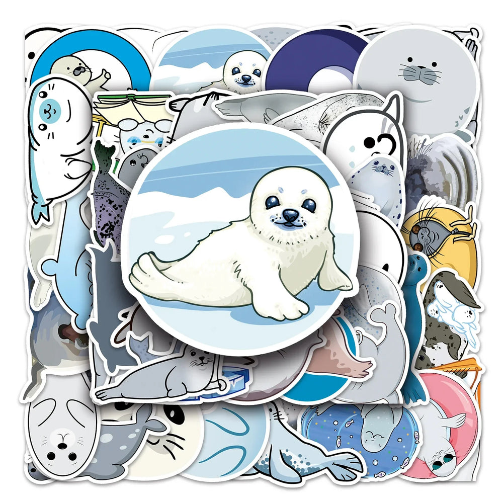 50Pcs Cartoon Waterproof Vinyl Stickers for Skateboard Snowboard (ONLINE ORDER ONLY)
