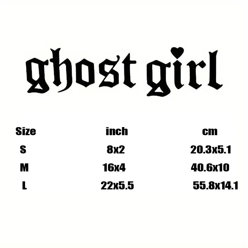 "Ghost Girl" Sticker, Suitable For Windows, Cars, Trucks, Toolboxes, Laptops, MacBooks, For Almost Any Hard, Smooth Surface (ONLINE ORDER ONLY)