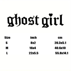 "Ghost Girl" Sticker, Suitable For Windows, Cars, Trucks, Toolboxes, Laptops, MacBooks, For Almost Any Hard, Smooth Surface (ONLINE ORDER ONLY)
