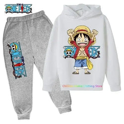 One Piece Hoodies Kids Fashion 2025 Luffy Pullover (ONLINE ORDER ONLY)