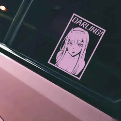 "DARLING!" anime decal,creative &funny decal for anime lovers,high quality for car windows and other windows,For a Unique look! (ONLINE ORDER ONLY)