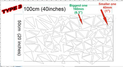 Angular Shape Sticker For Car Motorcycle Sticker Decoration Side Camouflage Kit Wrap Camo Tuning Styling Waterproof Vinyl Decals (ONLINE ORDER ONLY)