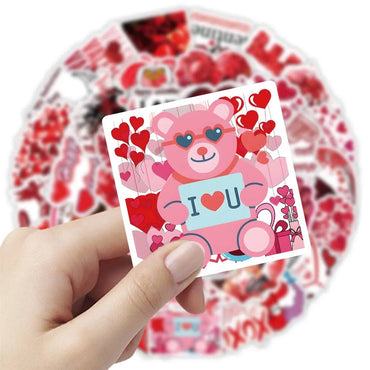 Valentine's Day Heart Stickers Waterproof DIY Decoration (ONLINE ORDER ONLY)