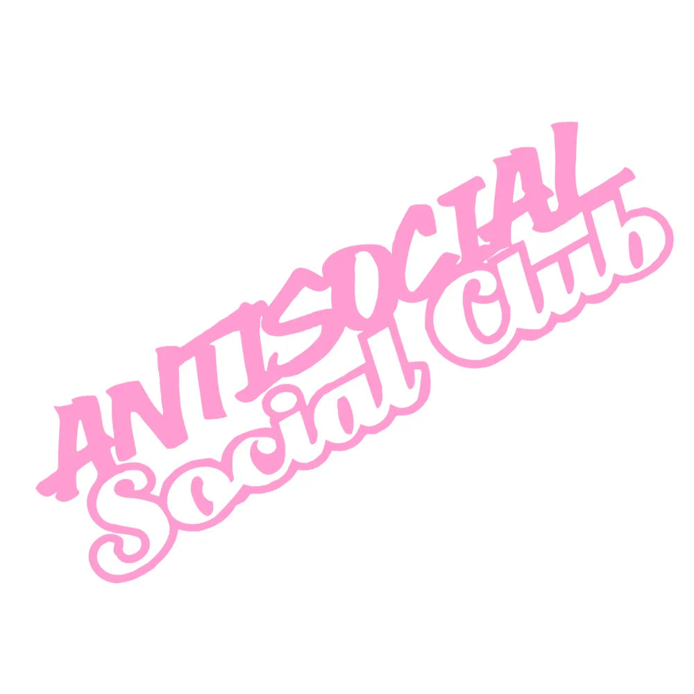 Antisocial Car Sticker for Windshield Banner Night Run JDM Sport Competition Style Waterproof Sunscreen Decorative Vinyl Decals (ONLINE ORDER ONLY)
