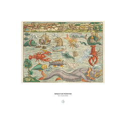 Sea Monsters by Sebastian Münster 1000 Piece Jigsaw Puzzle Pomegranate