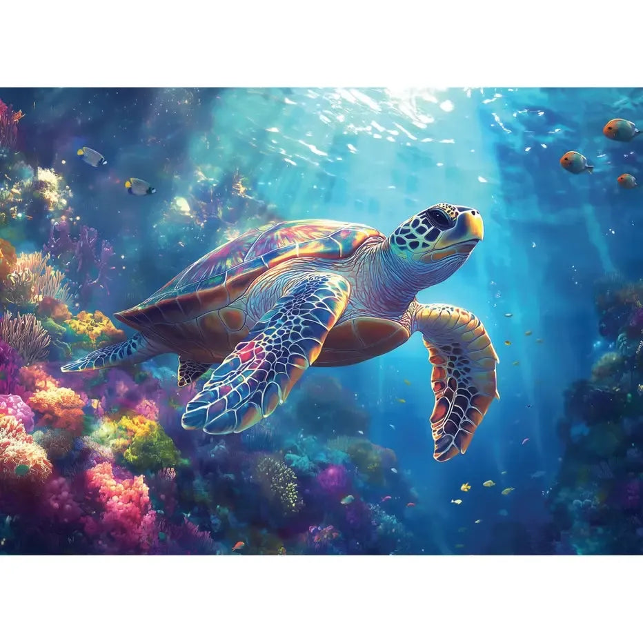 Sea Turtle 1000 Piece Jigsaw Puzzle Final Piece