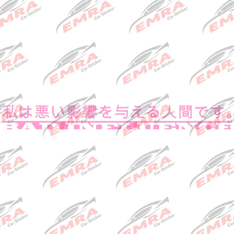 Japanese Anime for Car Sticker Decoration Windshield Banner Decal JDM Sticker External Accessories Waterproof Vinyl Decals (ONLINE ORDER ONLY)