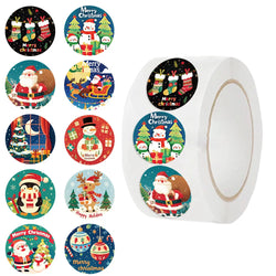 500Pcs Christmas Stickers Santa Snowman DIY Decor for Notebook Fridge Phone (ONLINE ORDER ONLY)