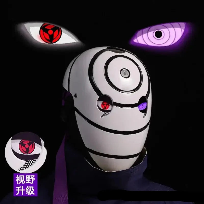 Obito Cosplay Mask: High Gloss Akatsuki Anime Prop