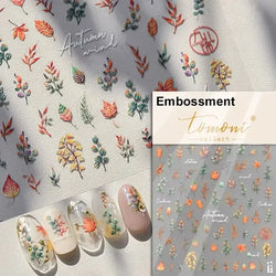 Autumn Fall Sunflower Rabbit Leaves Crane Rose Sun Mountain Hill Produce Good Harvests Cookie Nail Art Sticker Decoration Decals (ONLINE ORDER ONLY)