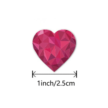 500pcs/roll Love Valentine's Day Stickers Seal Stickers Red Glowing Glitter Heart Gift Decoration Lables Stationery Sticker (ONLINE ORDER ONLY)