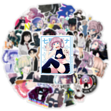 10/30/50PCS Call Of The Night Anime Stickers Kou Nazuna Sticker Waterproof Laptop Skateboard Motorcycle Guitar Phone Girls Decal (ONLINE ORDER ONLY)