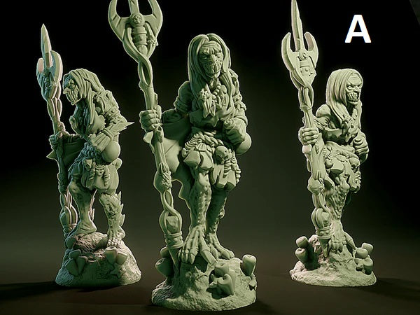 3D Printed Nafarrate Sea Hag Lovecraftian Bestiary 28 32 mm D&D (Online Only)