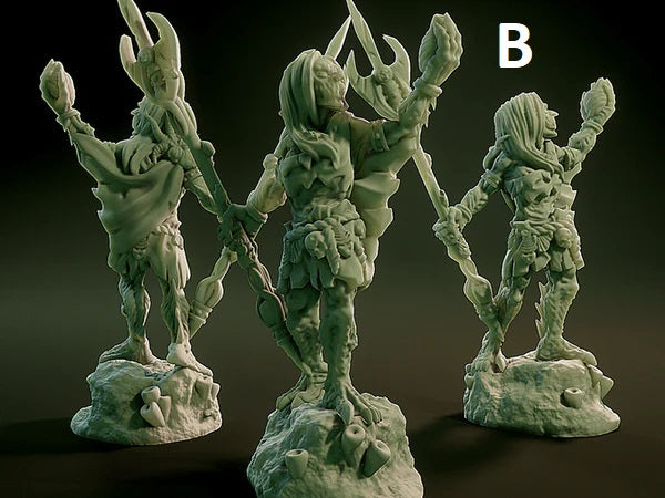 3D Printed Nafarrate Sea Hag Lovecraftian Bestiary 28 32 mm D&D (Online Only)