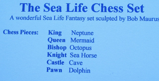 Chess Pieces - Sea Life Chess Pieces (ONLINE ORDER ONLY)