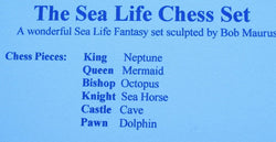 Chess Pieces - Sea Life Chess Pieces (ONLINE ORDER ONLY)