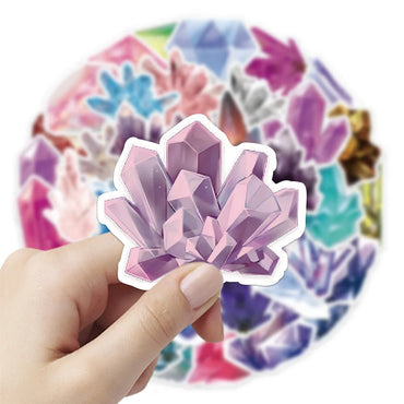 10/30/60PCS Cute Dream Crystal Stickers Aesthetic Art Graffiti For Phone Notebook Laptop Bike Fridge Decals Waterproof Sticker (ONLINE ORDER ONLY)
