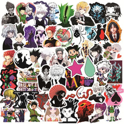 HUNTER×HUNTER Graffiti Stickers Pack - 50pcs for Helmet, Wall, Desktop Decoration with Storage Box (Online Order Only)