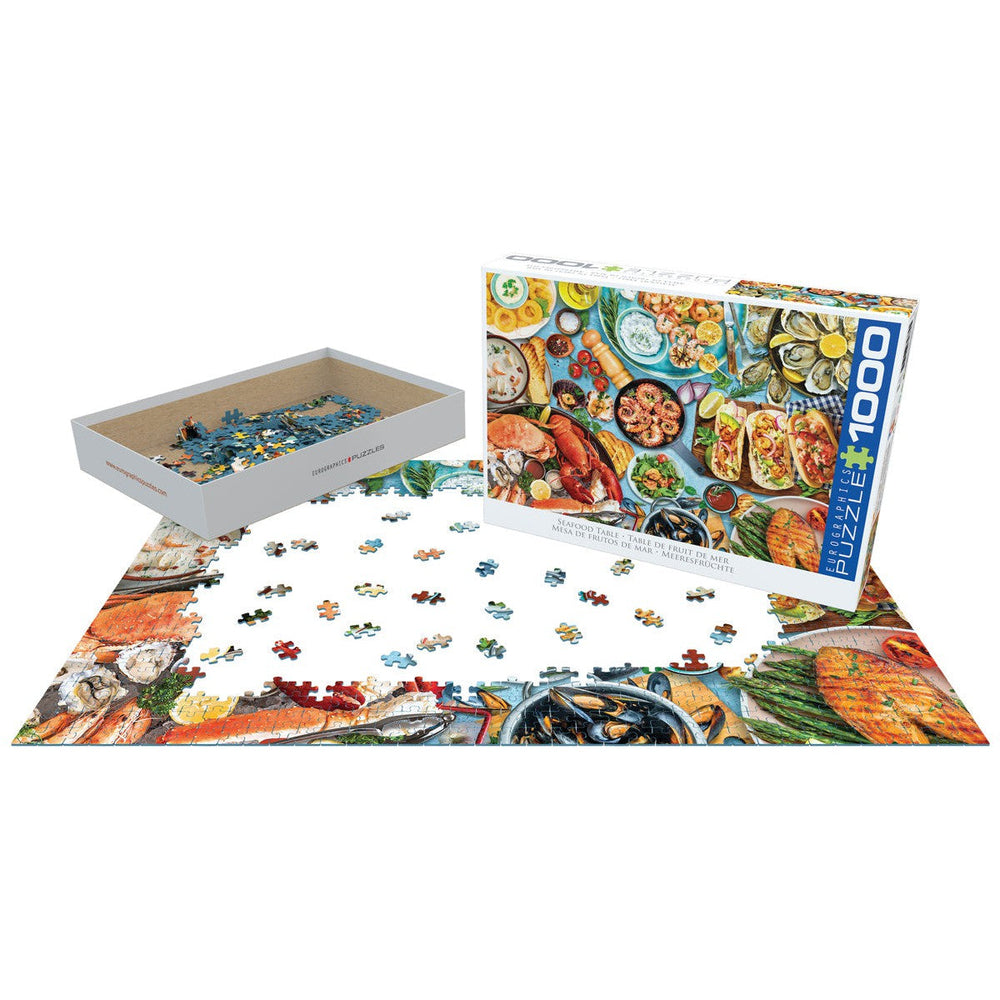 Seafood Table 1000 Piece Jigsaw Puzzle Eurographics (ONLINE ORDER ONLY)