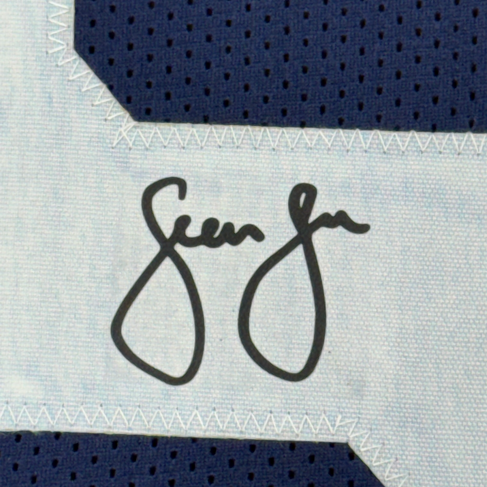 Framed Facsimile Autographed Sean Lee 35x39 Dallas Thanksgiving Day Reprint Laser Auto Football Jersey (ONLINE ORDER ONLY)