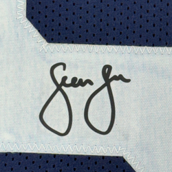 Framed Facsimile Autographed Sean Lee 35x39 Dallas Thanksgiving Day Reprint Laser Auto Football Jersey (ONLINE ORDER ONLY)