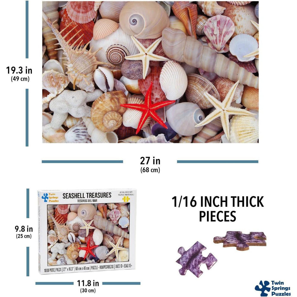 Seashell Treasures 1000 Piece Jigsaw Puzzle Twin Spring (ONLINE ORDER ONLY)