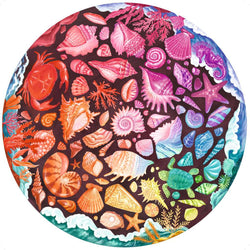 Seashells "Circle of Colors" 500 Piece Round Jigsaw Puzzle Ravensburger (ONLINE ORDER ONLY)