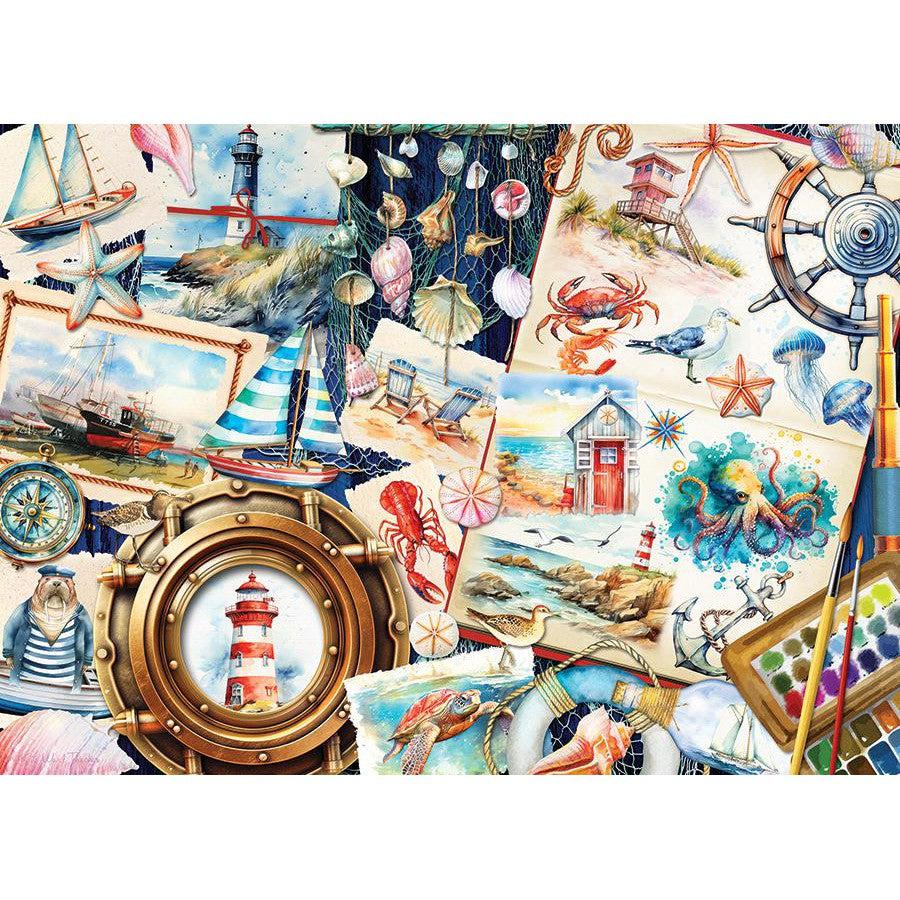 Seashore Sketchbook 1000 Piece Jigsaw Puzzle Cobble Hill (ONLINE ORDER ONLY)