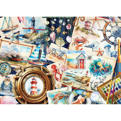 Seashore Sketchbook 1000 Piece Jigsaw Puzzle Cobble Hill (ONLINE ORDER ONLY)