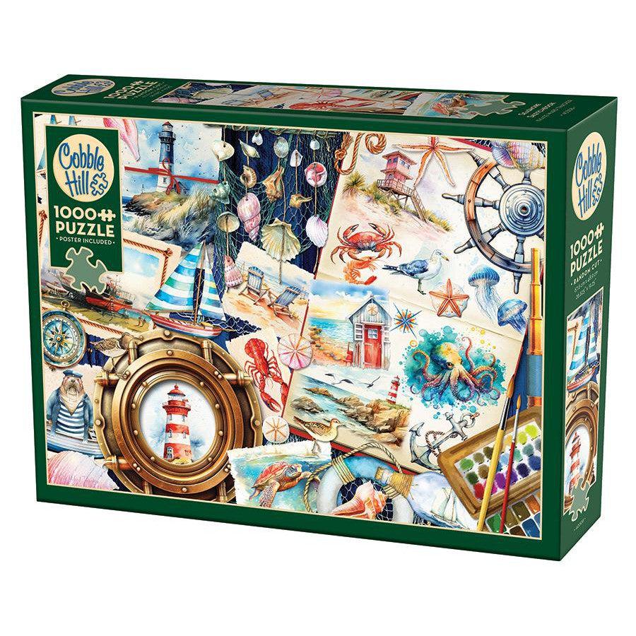 Seashore Sketchbook 1000 Piece Jigsaw Puzzle Cobble Hill (ONLINE ORDER ONLY)
