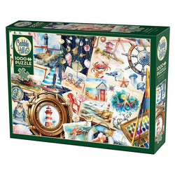 Seashore Sketchbook 1000 Piece Jigsaw Puzzle Cobble Hill (ONLINE ORDER ONLY)