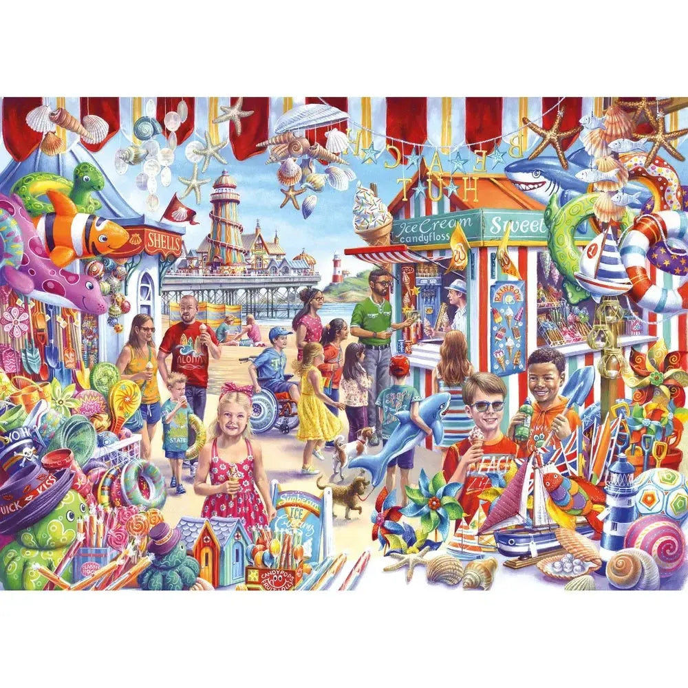 Seaside Souvenirs 1000 Piece Jigsaw Puzzle Gibsons (ONLINE ORDER ONLY)